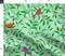 Nature Green Leaves Whimsical Bird Custom Printed Fabric by Spoonflower Various Fabrics by the Yard or Fat Quarter